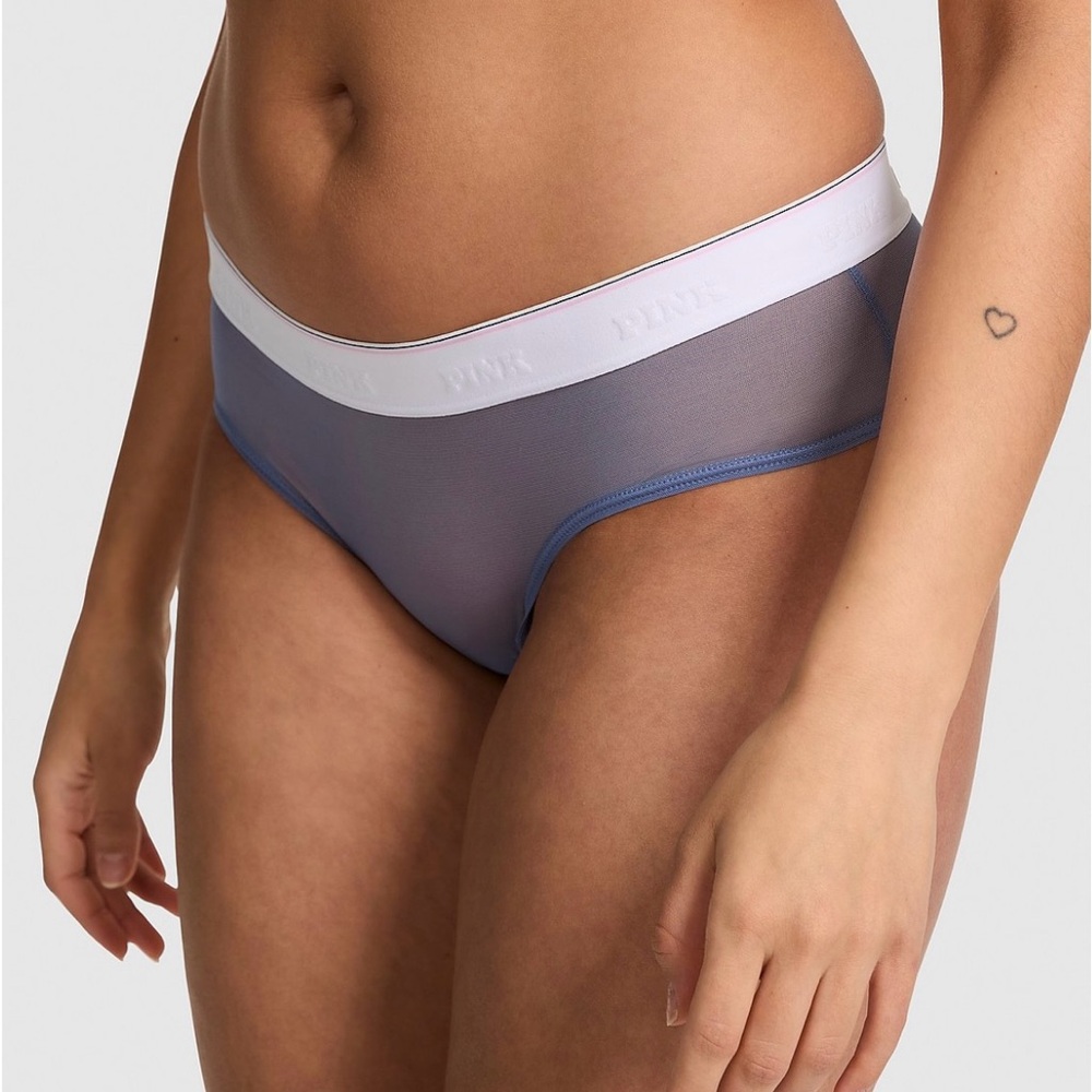 PINK Victoria's Secret Blue and White Panties Intimates